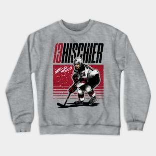 Nico Hischier New Jersey Starter Crewneck Sweatshirt